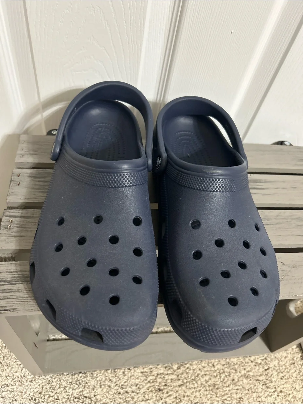 Navy Blue Men’s Crocs Classic Clogs Size 11 EUC